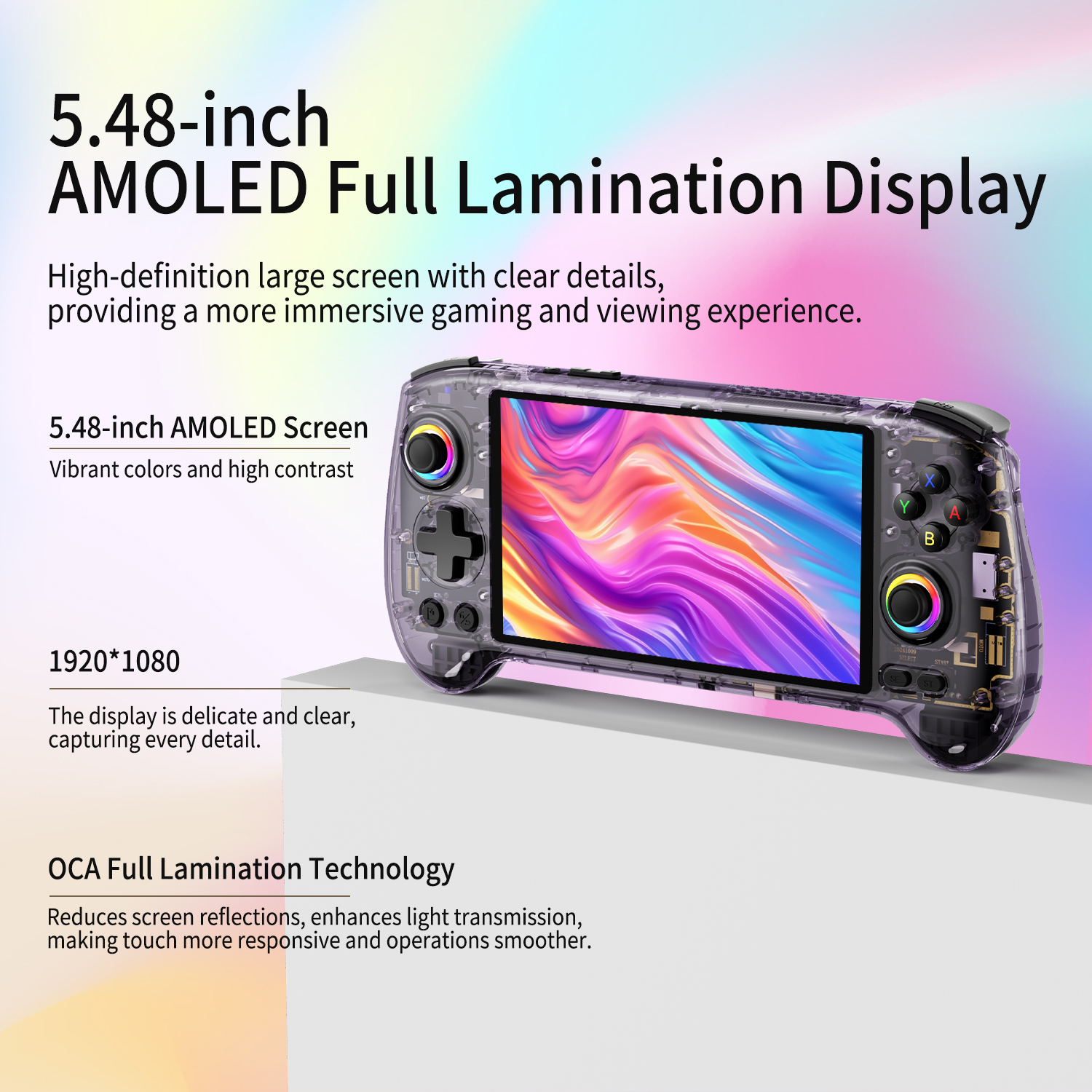 ANBERNIC RG557 クリアパープル ANBERNIC RG557 クリアパープル 128GB 状態良好（中華ゲーム機