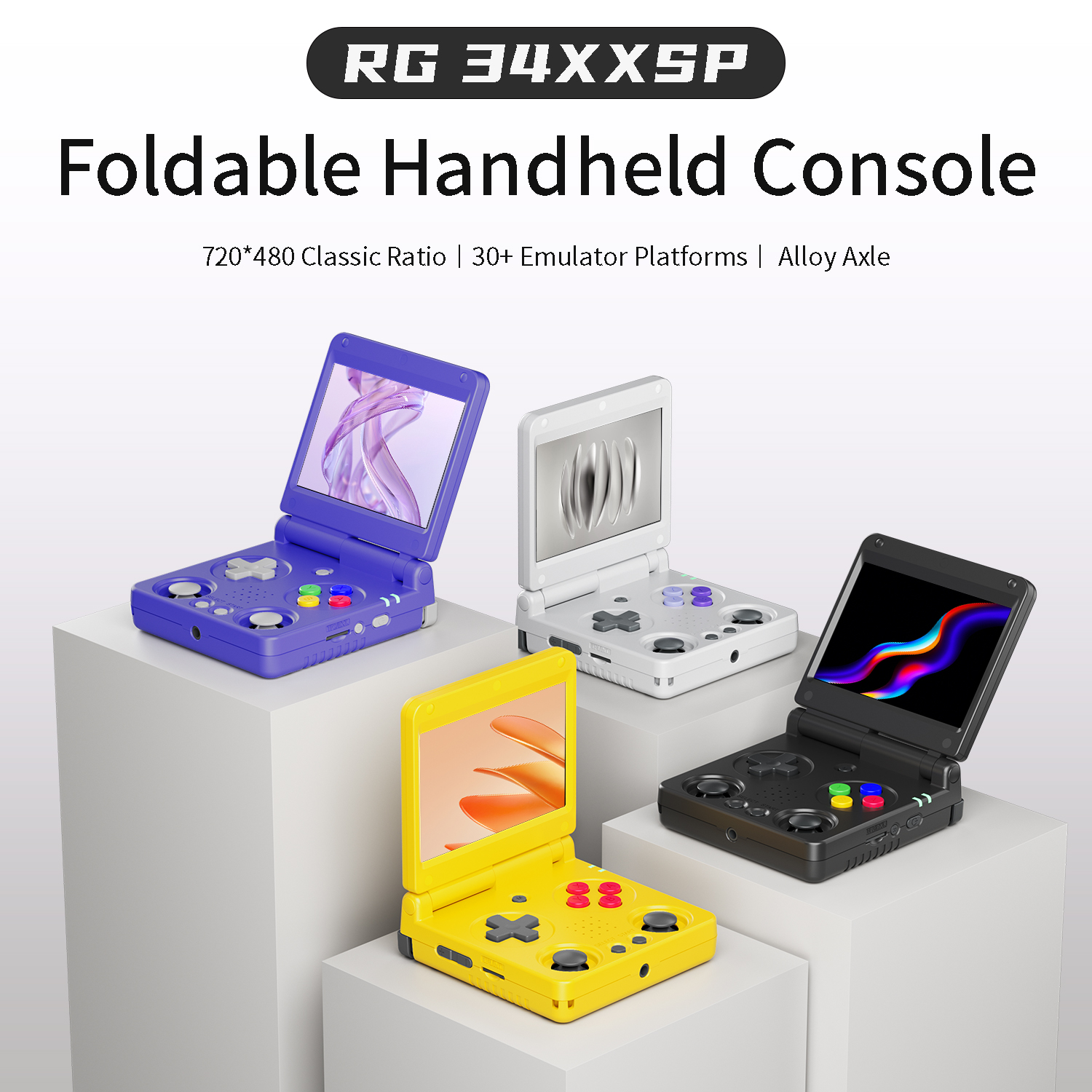 ANBERNIC RG 34XXSP Handheld Retro Game Console 3.4-inch H700
