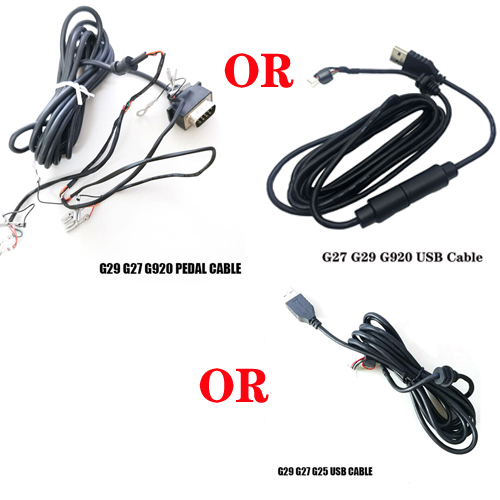 New Pedal Cable / USB Wire Steer Wheel Cable For Logitech G25 G29