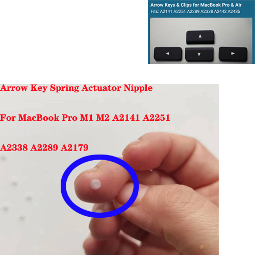 Arrow Key Spring Actuator Nipple MacBook Pro M1 M2 A2141 A2251