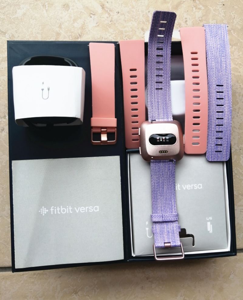 fitbit versa smartwatch and activity tracker