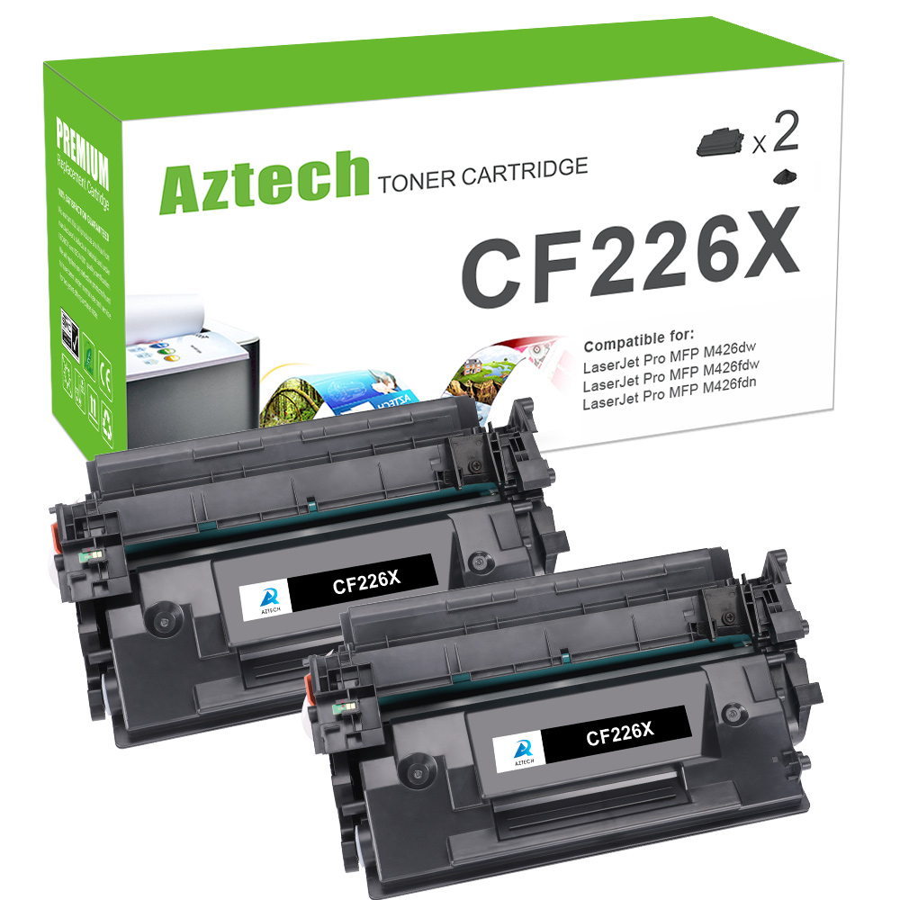 2PK CF226X Ink Toner Compatible For HP 26X LaserJet Pro M402dn M426fdw