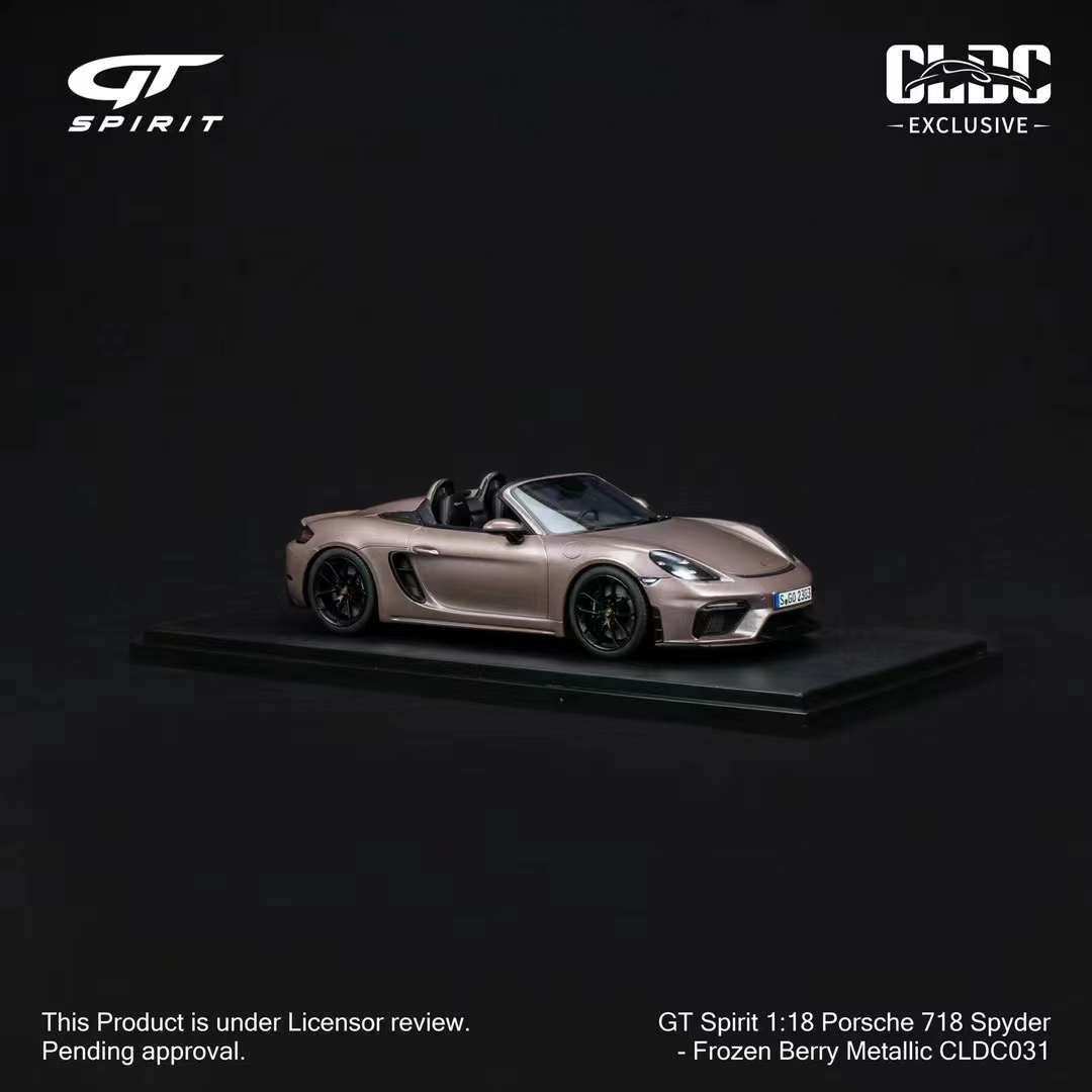 1:18 2020 Porsche 718 (982) Boxster Spider -- Crayon Grey