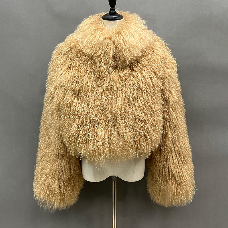 ムートン・ファーコート MOLLIOLLI Glory Shoot Mongolian Eco Fur Crop Fur Jacket Whit 616MfdMpmBL._UF1000,1000_QL80_.jpg