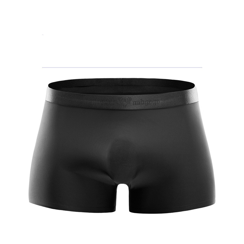 3D Seamless Sexy Men Boxer Briefs Underwear Ice Silk Smooth Breathable ...