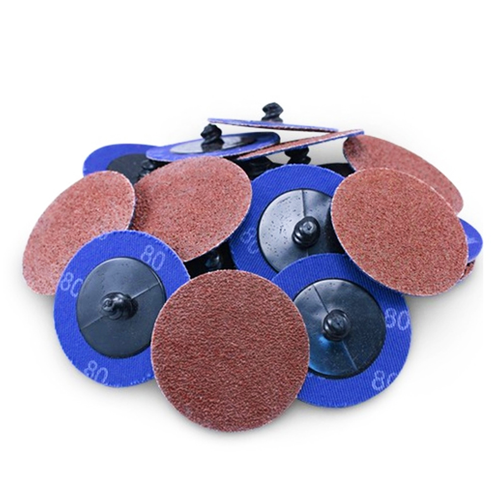 25 Pcs 3 Inch 80 Grit Roloc Disc Aluminum Oxide Die Grinder Quick