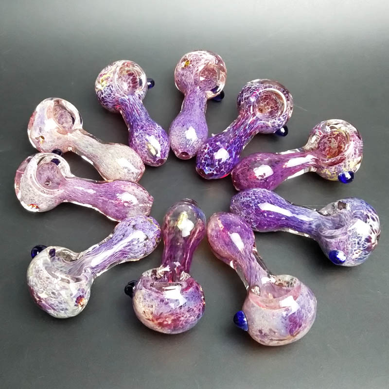 2020 Glass Pipe Mini Smoking Pipe Hand Pipes For Tobacco Dry Herb Pink