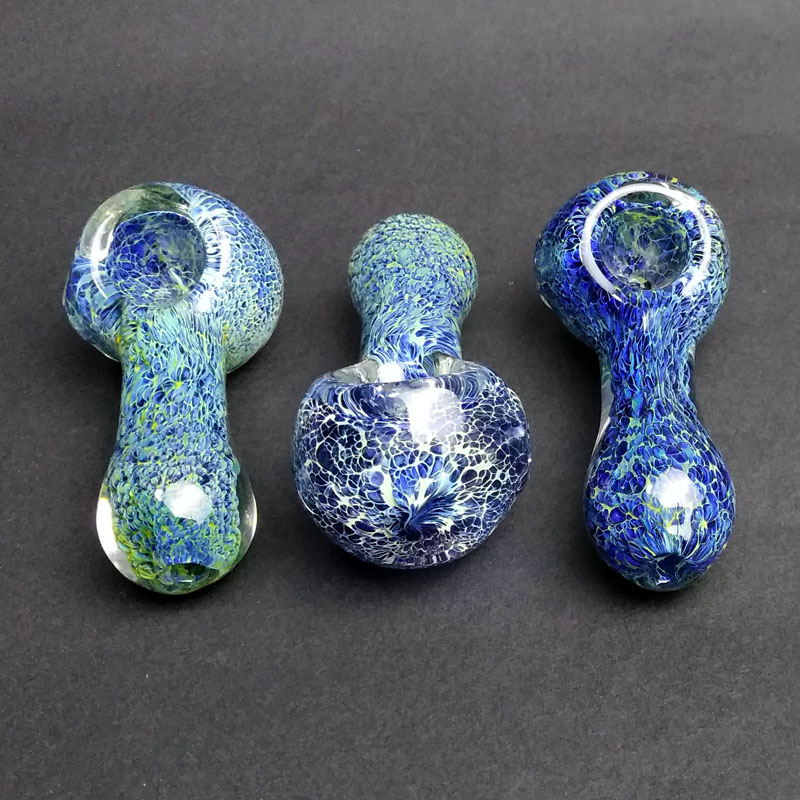 2020 Cool Quality Glass Smoking Pipes Galaxy Blue Colorful Glass Pipe ...