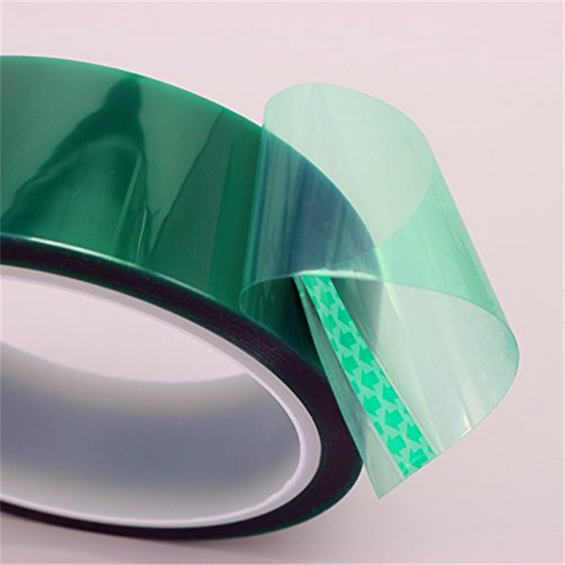 1mil High Temp Green Polyester Masking Tape for Powder Coating 2" x