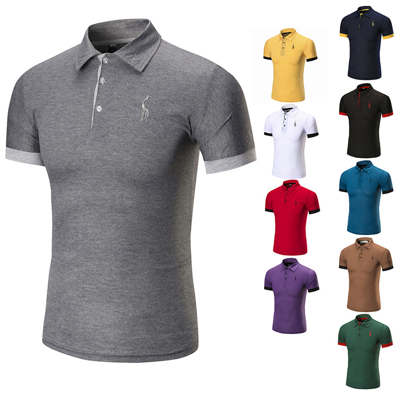 Diseñador De Lujo Para Hombre Letra Bordado Polos Camisetas