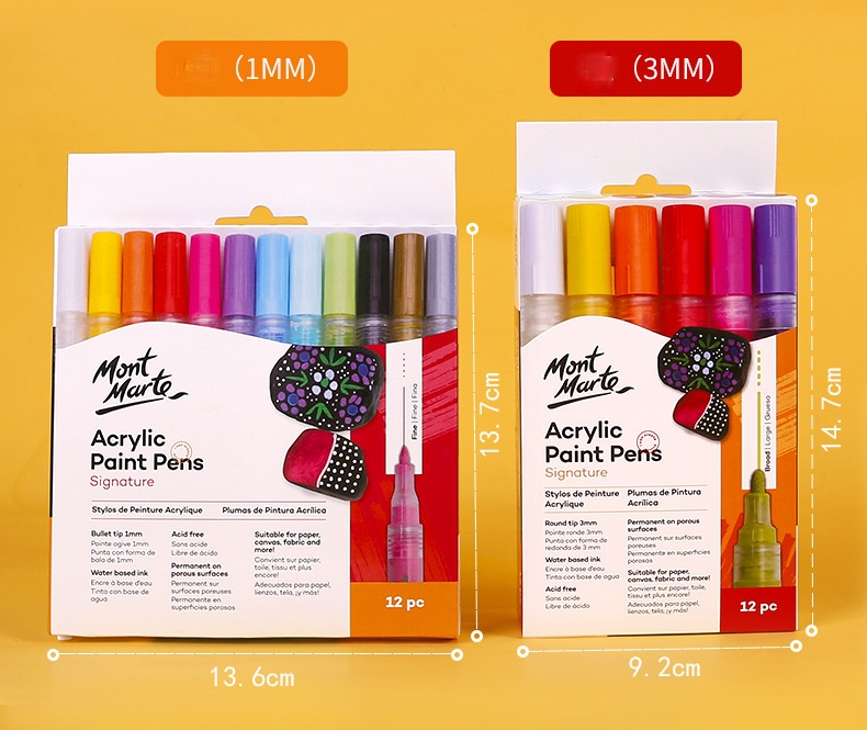 mont marte acrylic paint pens