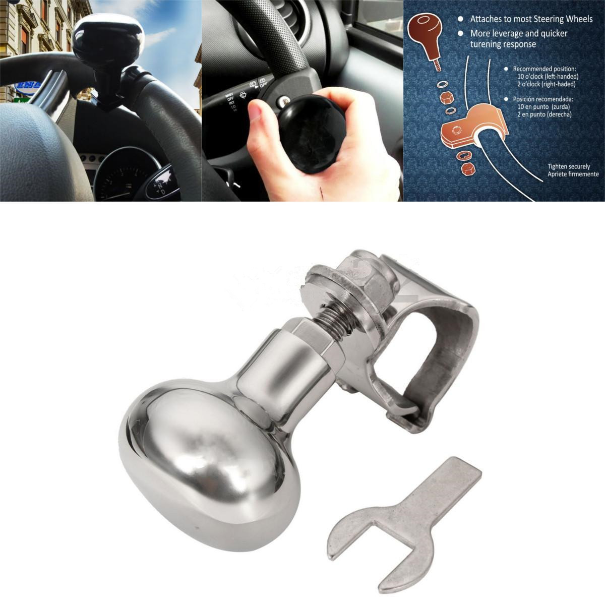 316 S/S Boat Steering Wheel Spinner Suicide Knob Handle Control Ball