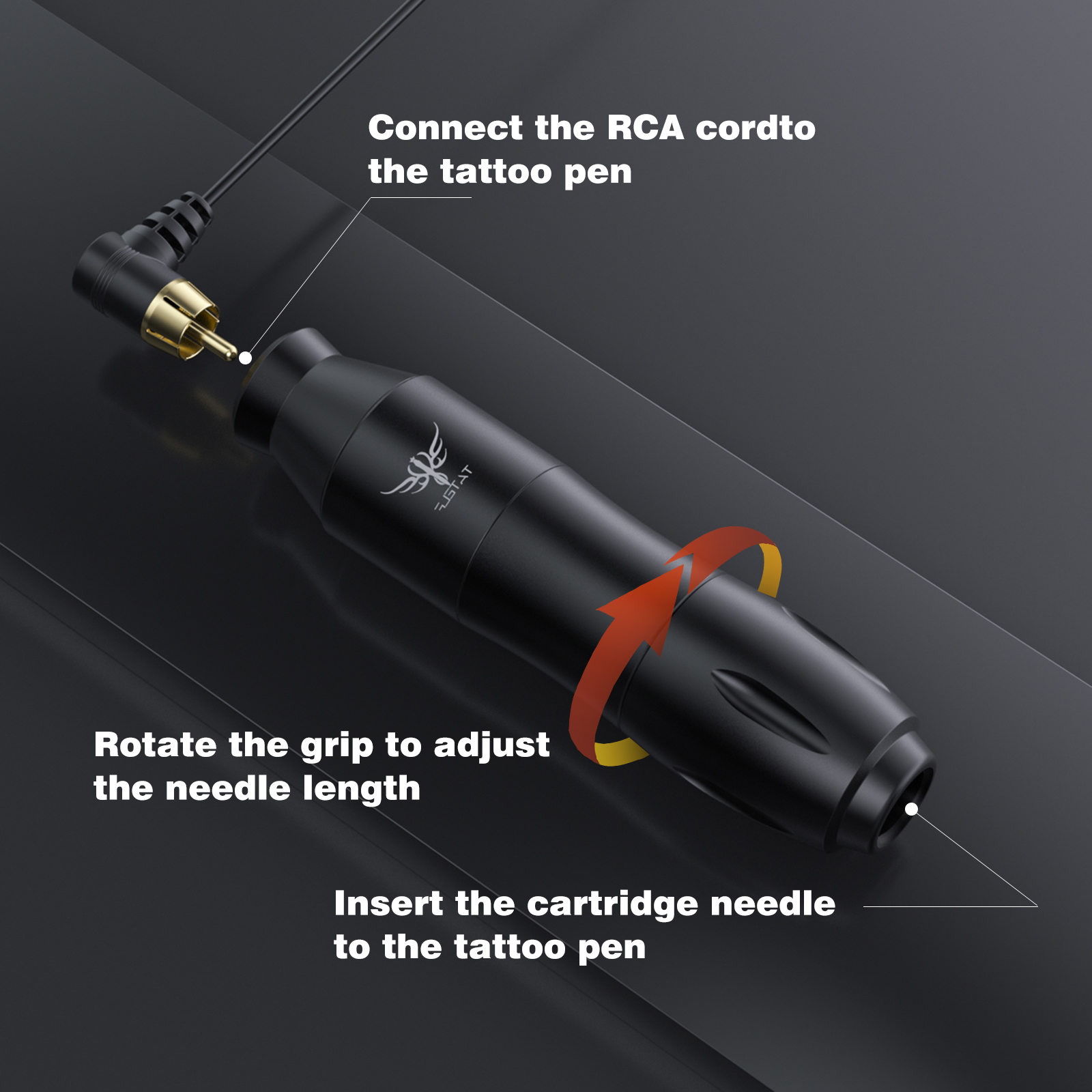 TATELF Rotary Tattoo Machine Tattoo Gun for Beginners Cartridge