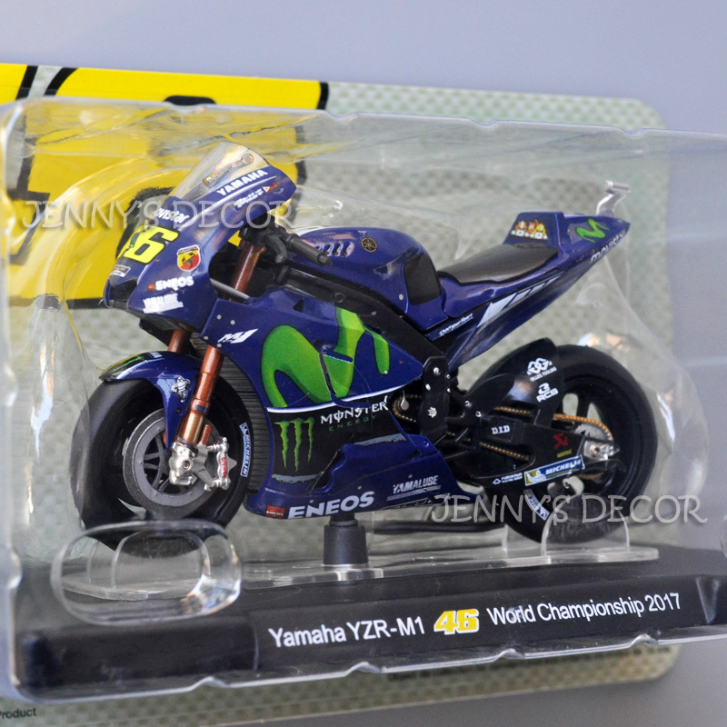 1:18 Scale Diecast Motorcycle Model Toys Yamaha YZR-M1 Miniature
