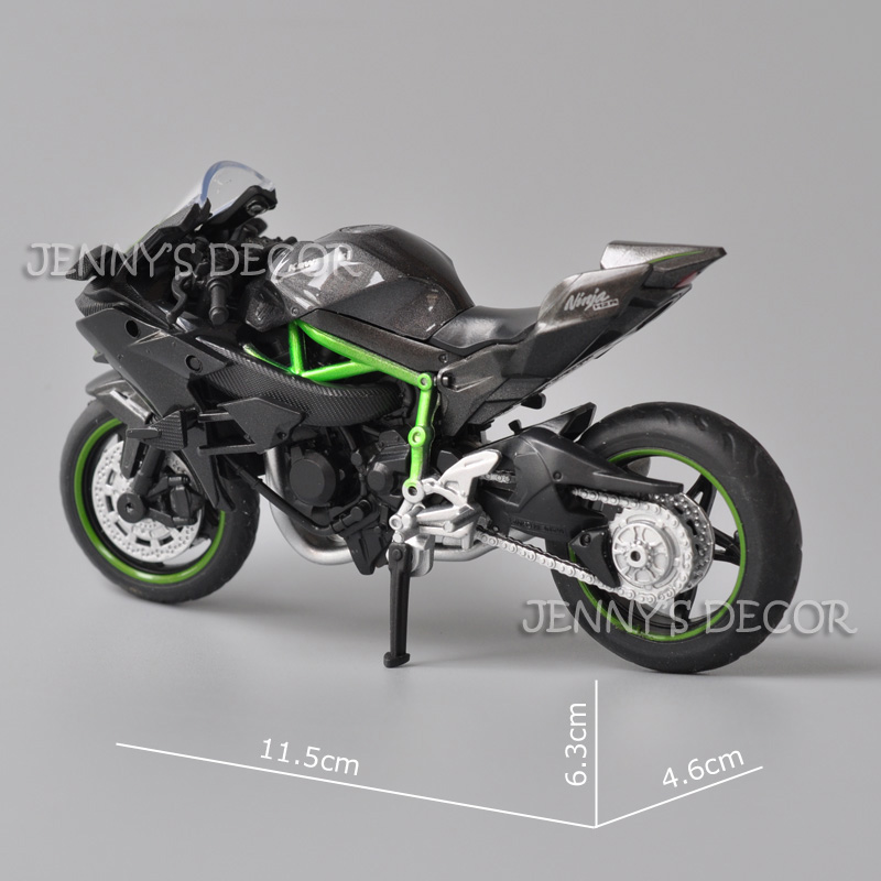 1:18 Scale Diecast Motorcycle Model Toy Kawasaki Ninja H2R