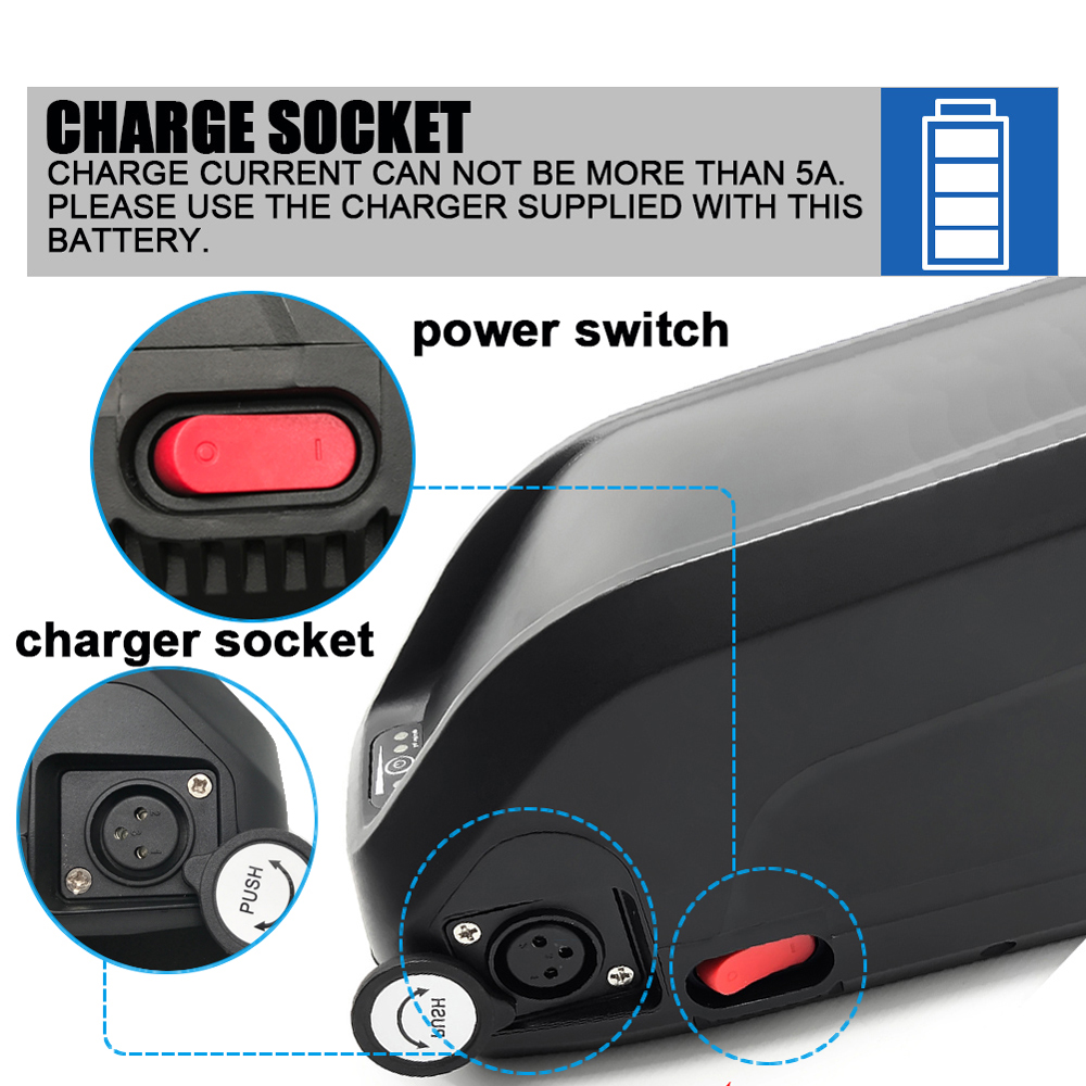 Batteries Pour Vélo 48V 13AH 15AH 17.5AH 20AH, Ebike Batterie 48V Batterie Au Lithinum Avec Chargeur Vélo électrique Pour Moteur De Scooter De Vélo