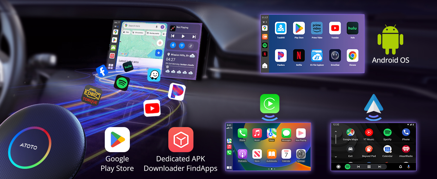Amazon.com: Ai Box Carplay/Android Auto Wireless Adapter