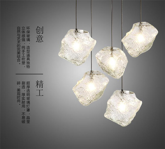 1pc Led Gl Bar Ice Cube Lighting Restaurant Pendant Lamp 1pc Led Gl Bar Ice Cube Lighting