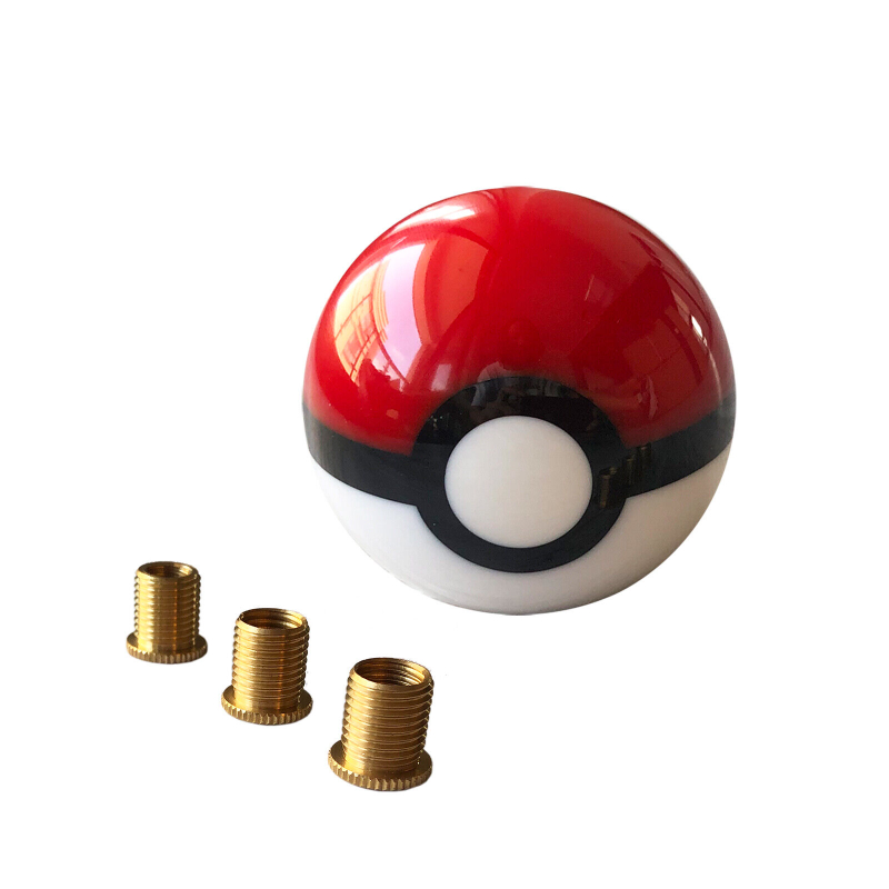 Diameter 52mm Pokemon PokeBall Racing Gear Shift Knob M8X1.25